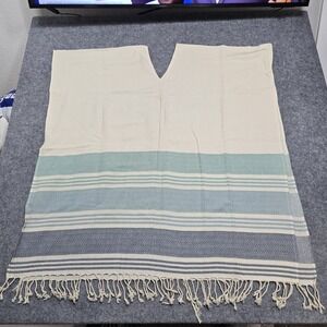 TRIBE ALIVE Cover Up One Size Beach Kaftan Poncho Caftan Cotton Handmade India